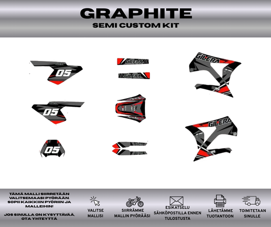 GRAPHITE Gilera RCR SMT Ennen 2011 Tarrasarja
