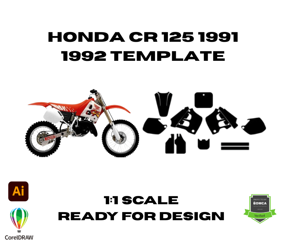 Honda CR 125 1991 1992 Template
