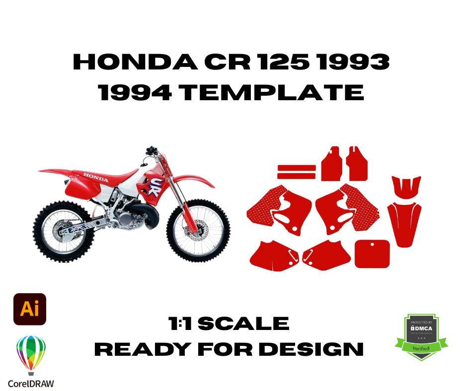 Honda CR 125 1993 1994 Template