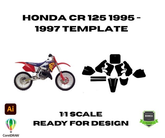 Honda CR 125 1995 - 1997 Template