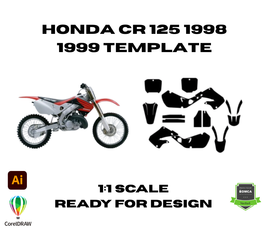 Honda CR 125 1998 1999 Template