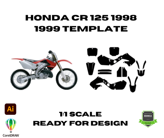 Honda CR 125 1998 1999 Template