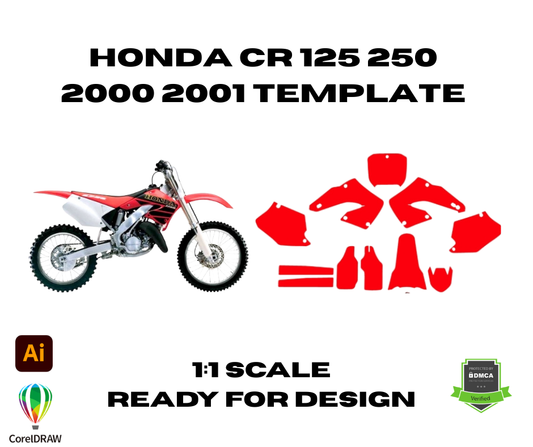 Honda CR 125 250 2000 2001 Template