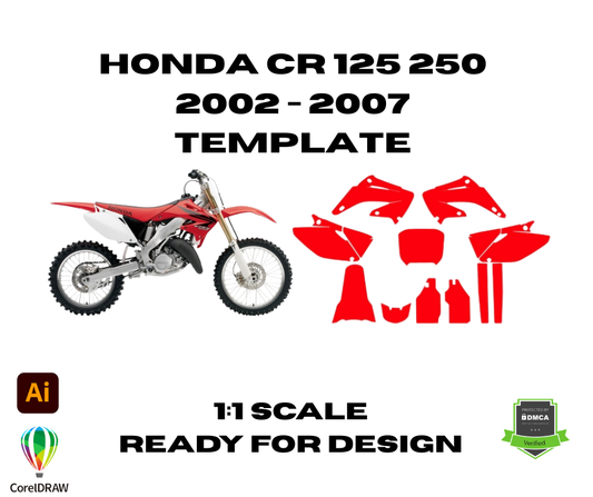 Honda CR 125 250 2002 - 2007 Template