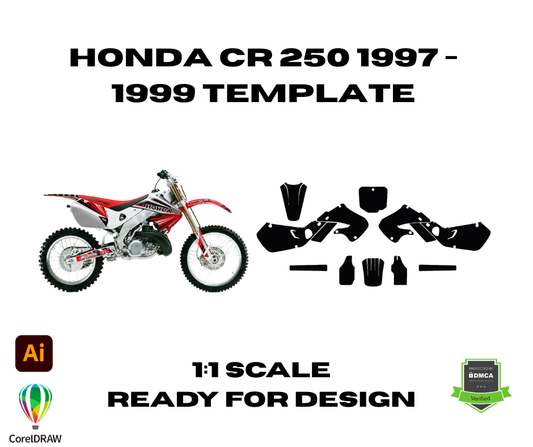 Honda CR 250 1997 - 1999 Template