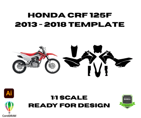 Honda CRF 125F 2013 - 2018 Template