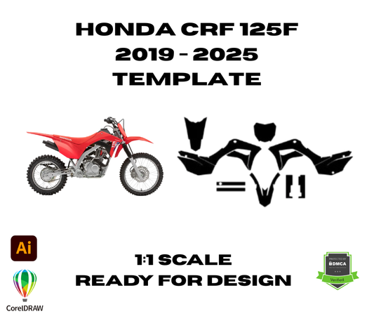 Honda CRF 125F 2019 - 2025 Template