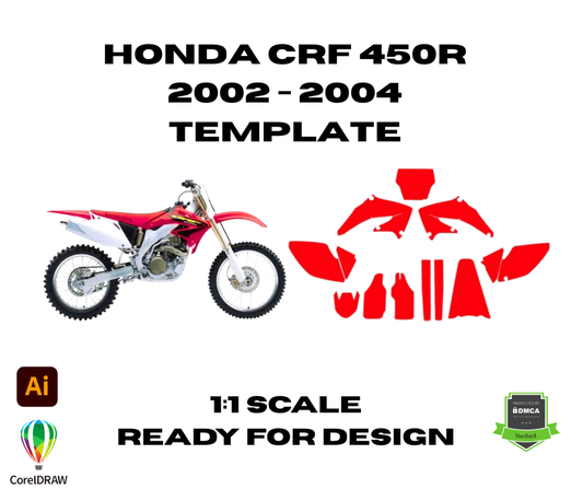 Honda CRF 450R 2002 - 2004 Template