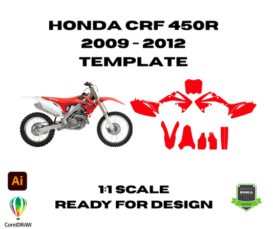 Honda CRF 450R 2009 - 2012 Template