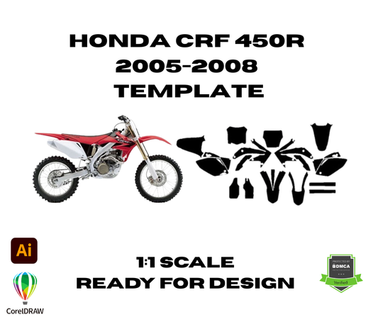 HHonda CRF 450r 2005-2008 Template