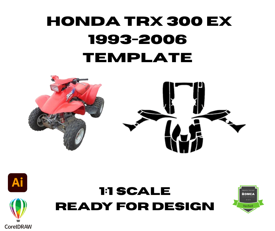 Honda TRX 300 EX 1993-2006 Template