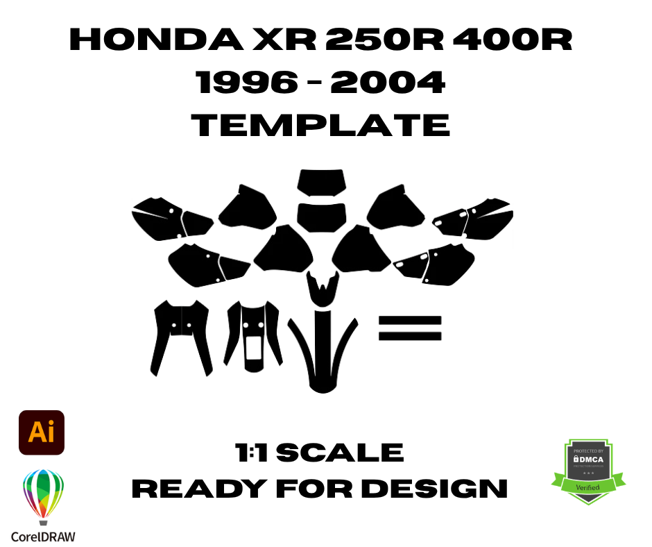 Honda XR 250R 400R 1996 - 2004 Template