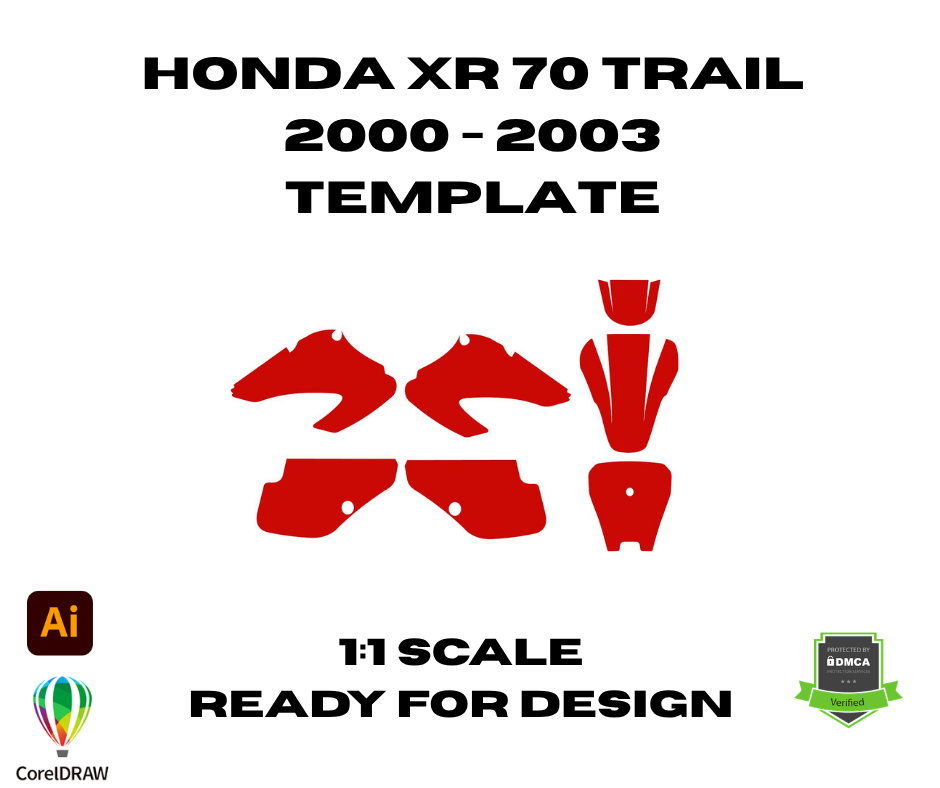 Honda XR 70 Trail 2000 - 2003 Template