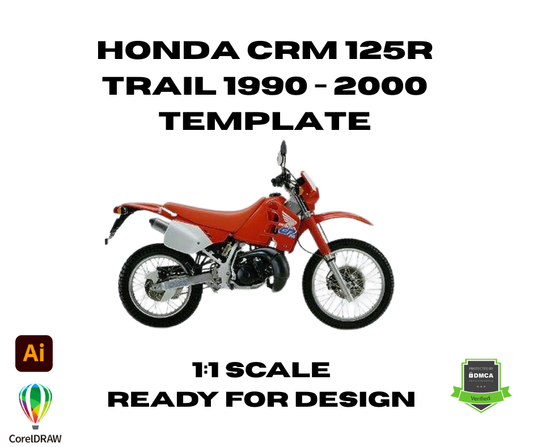Honda CRM 125R Trail 1990 - 2000 Template