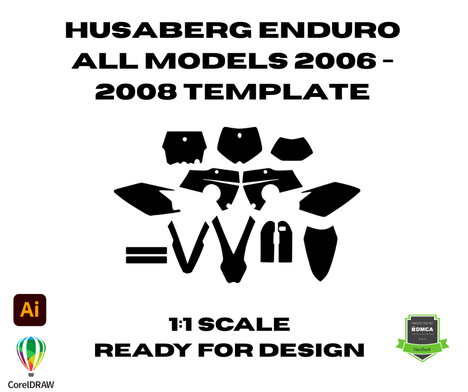 Husaberg Enduro All Models 2006 - 2008 Template
