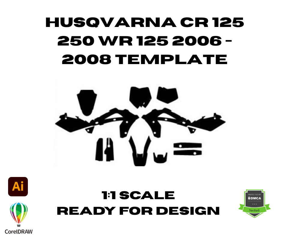 Husqvarna CR 125 250 WR 125 2006 - 2008 Template