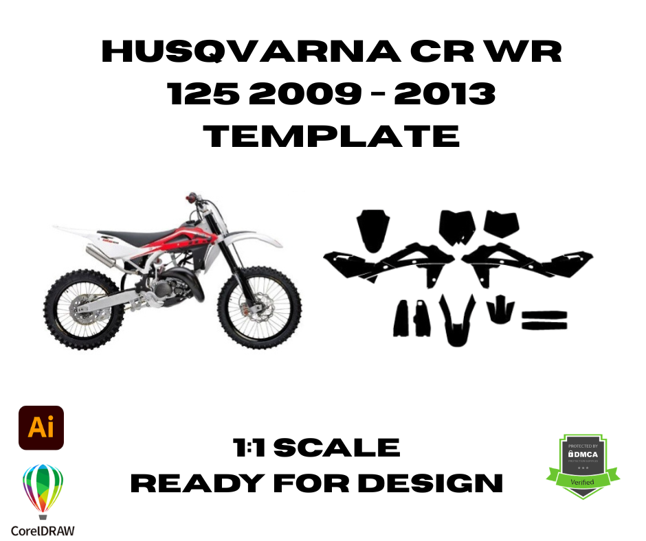 Husqvarna CR WR 125 2009 - 2013 Template