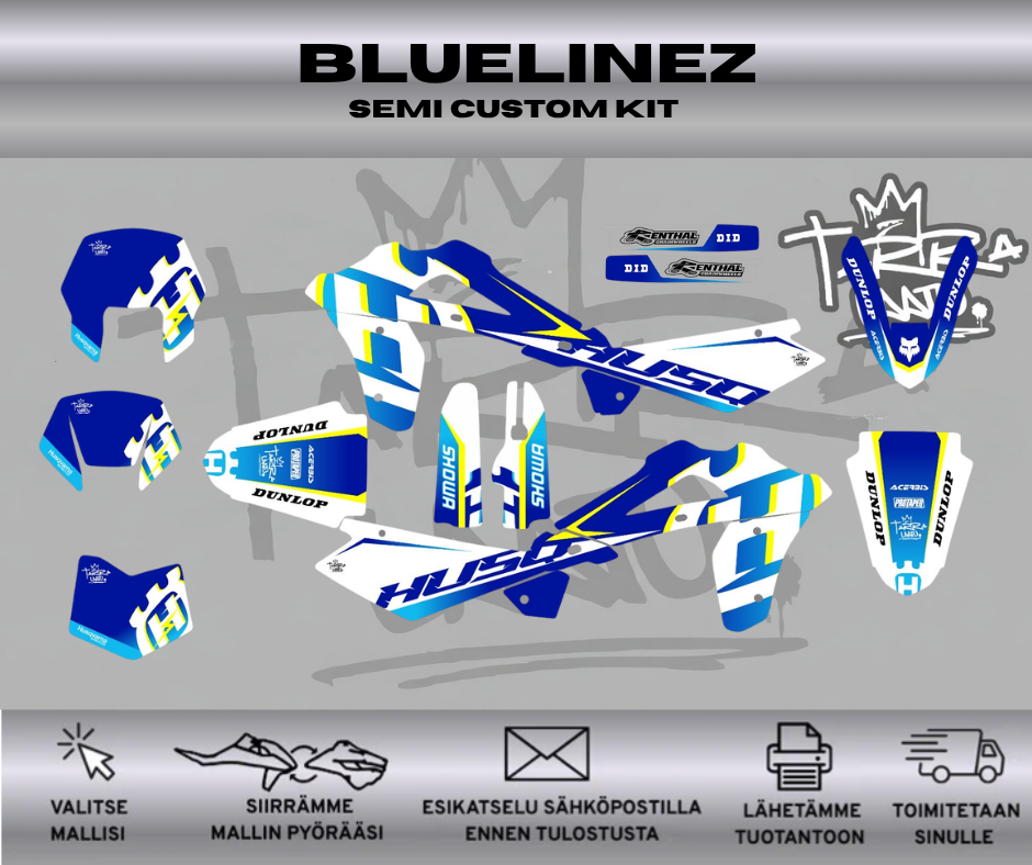 BLUELINEZ Husqvarna SM 125cc 2006-2012 Tarrasarja