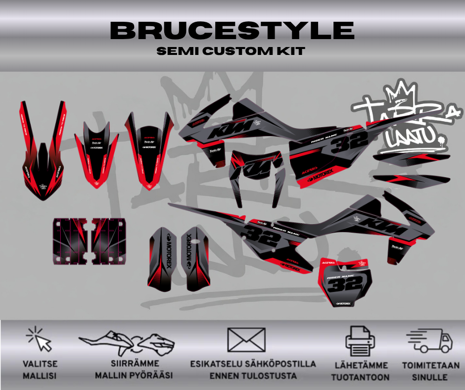 BRUCESTYLE KTM EXC / XC / XCF 2017-2019 Tarrasarja