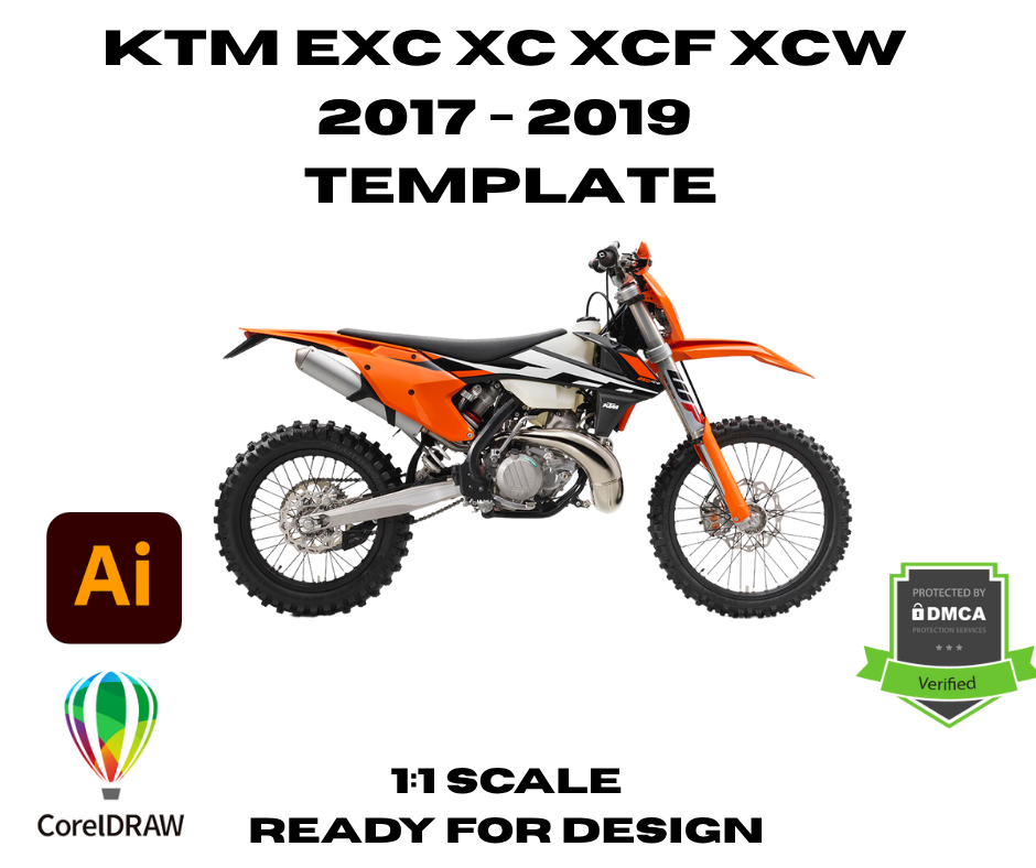 KTM EXC XC XCF XCW  2017 - 2019  Template