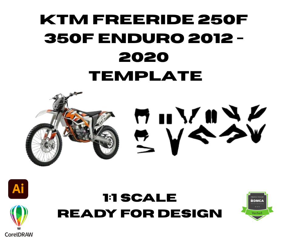 KTM Freeride 250F 350F Enduro 2012 - 2020 Template