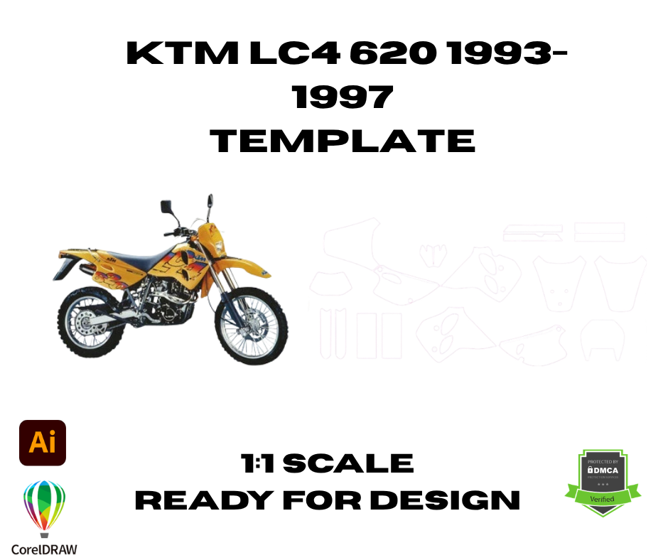 KTM LC4 620 1993-1997 Template
