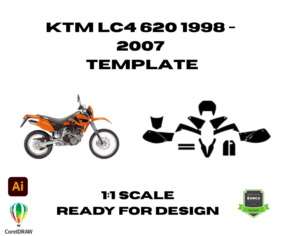 KTM LC4 620 1998 - 2007 Template