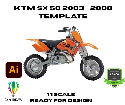 KTM SX 50 2003 - 2008 Template