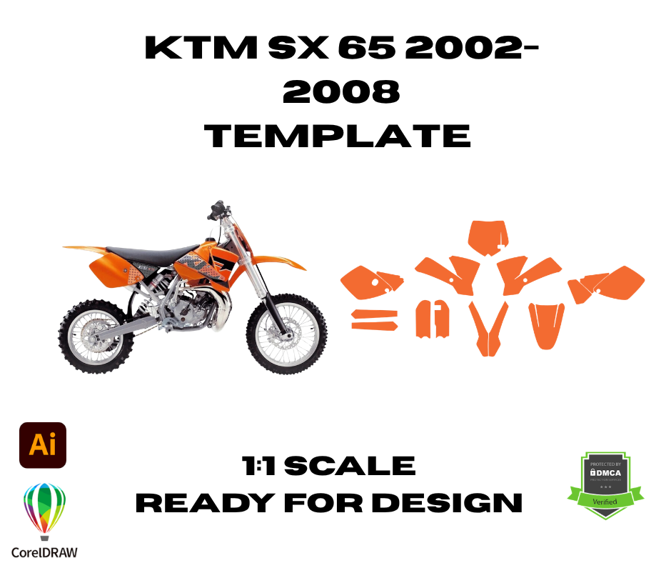 KTM SX 65 2002 2003 2004 2005 2006 2007 2008 Template