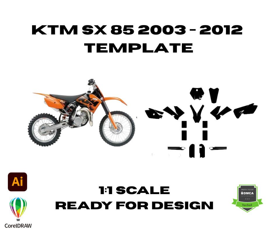 KTM SX 85 2003 2004 2005 2006 2007 2008 2009 2010 2011 2012 Template