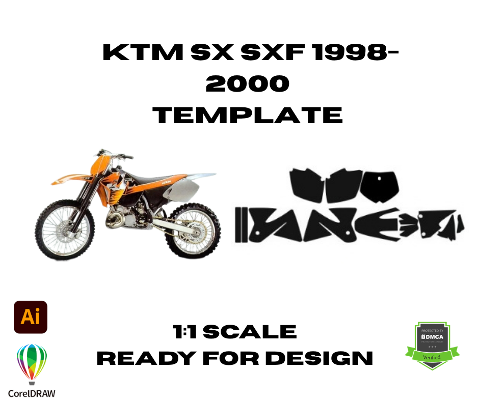 KTM SX SXF 1998-2000 Template