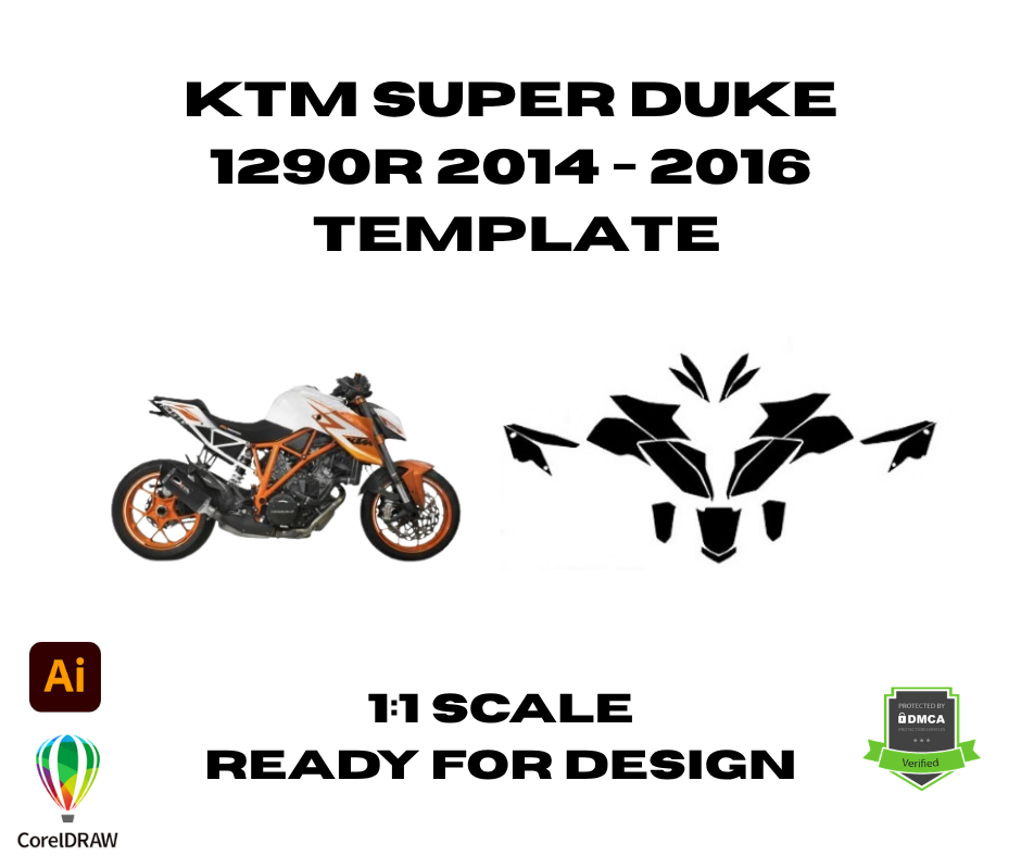 KTM Super Duke 1290R 2014 - 2016 Template