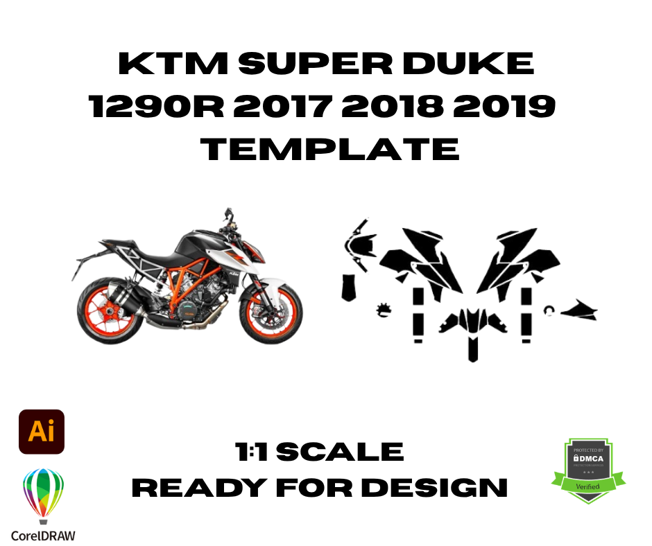 KTM Super Duke 1290R 2017 2018 2019 Template