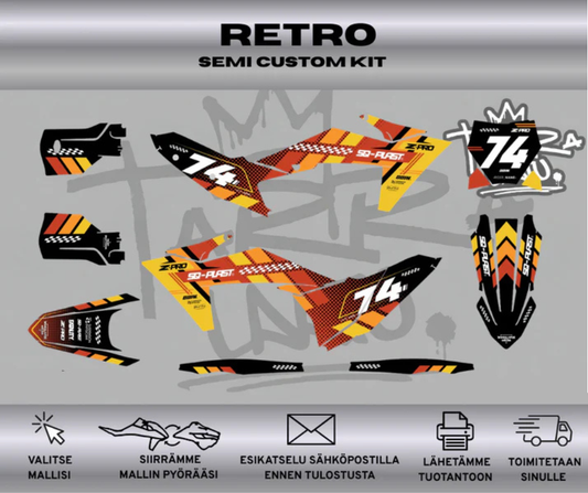 KTM SX/SX-F XC/XC-F 2023-2024 RETRO Tarrasarja