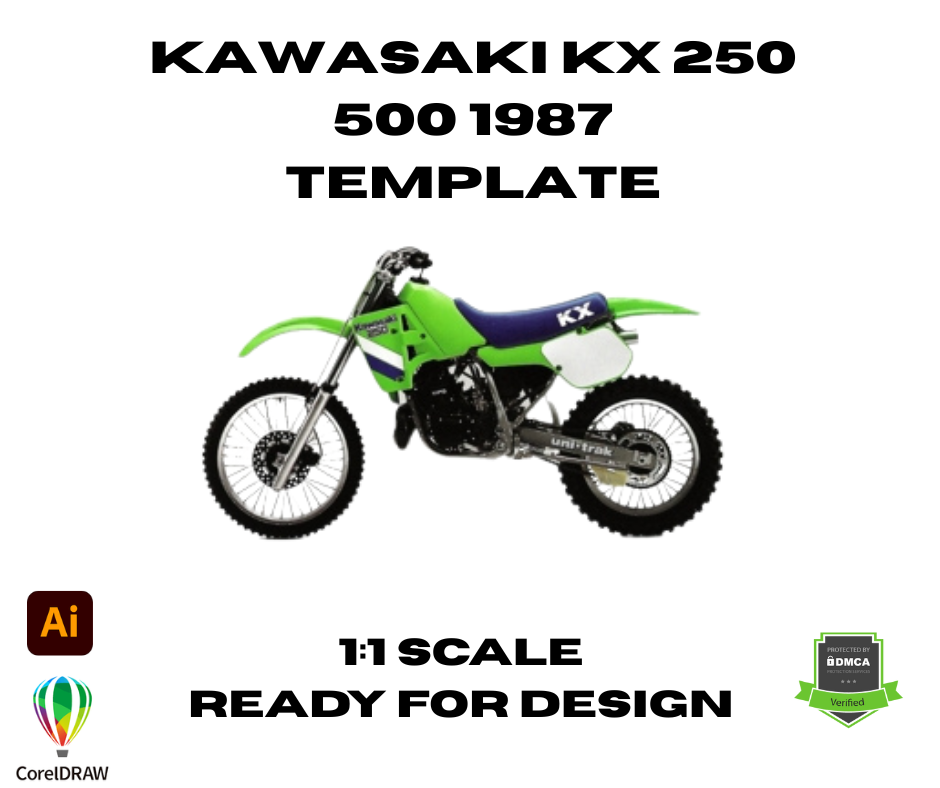 Kawasaki KX 250 500 1987 Template