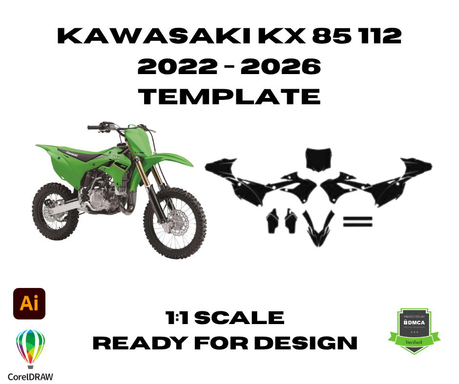 Kawasaki KX 85 112  2022 - 2026 Template