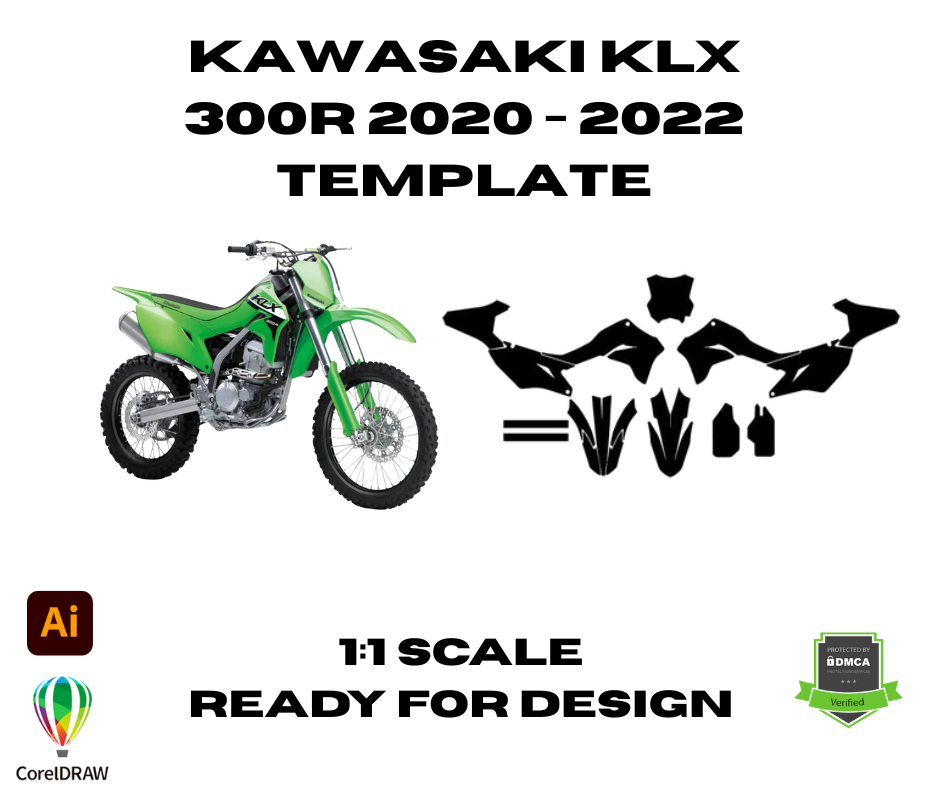 Kawasaki KLX 300R 2020 - 2022 Template