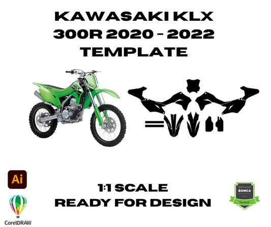 Kawasaki KLX 300R 2020 - 2022 Template