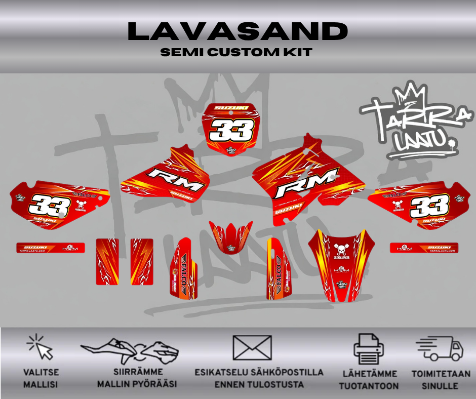 LAVASAND Suzuki RM 85 2002-2021 Tarrasarja