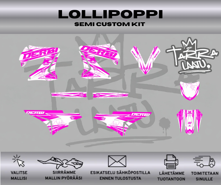 LOLLIPOPPI Derbi TNT 50 Tarrasarja