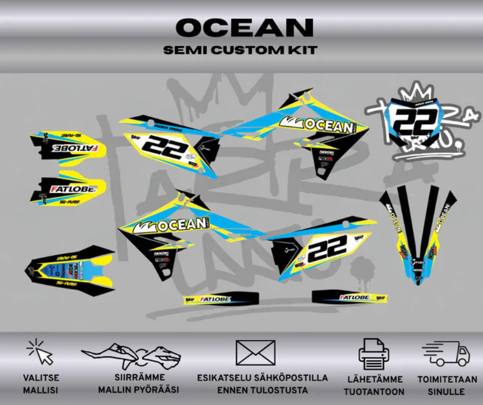 OCEAN Suzuki RMZ 250 2019-2026 RMZ 450 2018- 2026 tarrasarja