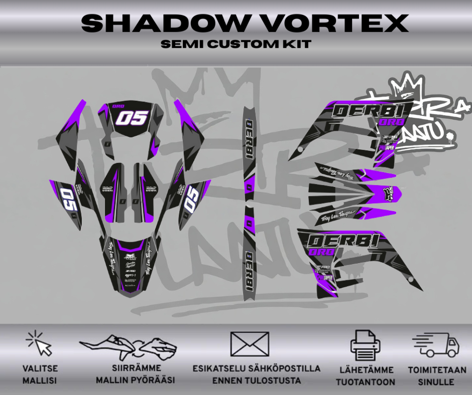 SHADOWVORTEX Derbi 50 2018-2021 Tarrasarja