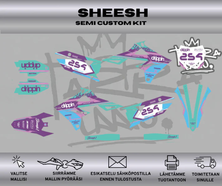 SHEESH Suzuki RMZ 250 2019-2026 RMZ 450 2018- 2026 tarrasarja