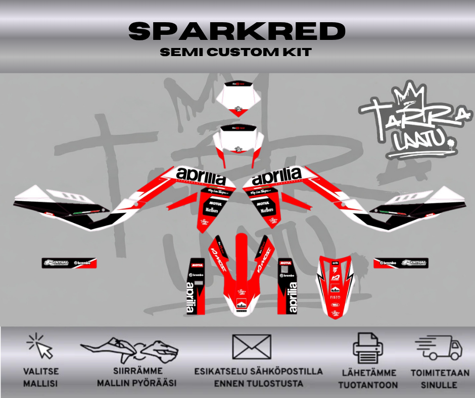 SPARKRED Aprilia 50 RX / SX 2006 – 2017 Tarrasarja