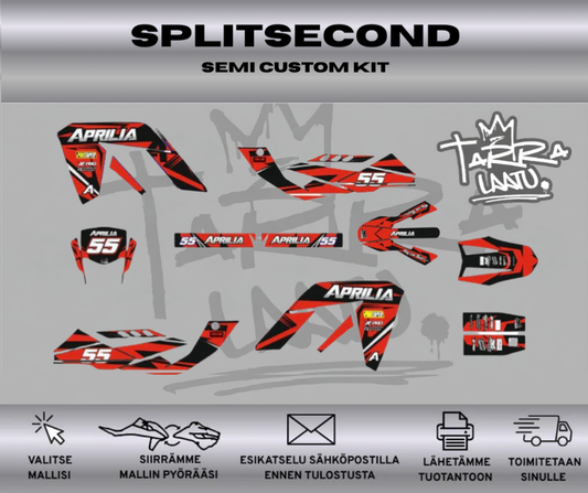 SPLITSECOND Aprilia 50 RX / SX 2006 – 2017 Tarrasarja