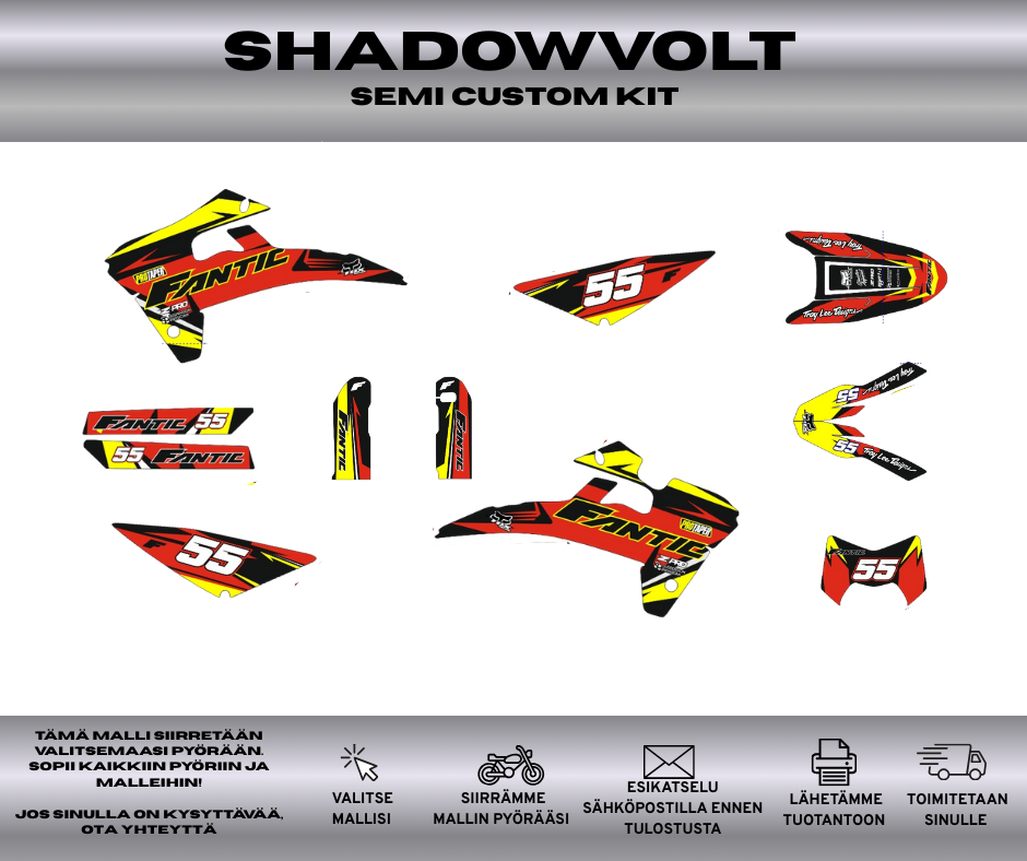 SHADFOWVOLT Fantic 50 & 125 2017-2020 Tarrasarja