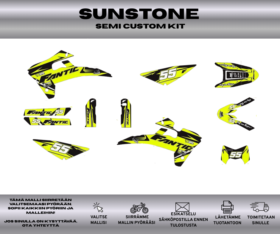 SUNSTONE Fantic 50 & 125 2017-2020 Tarrasarja