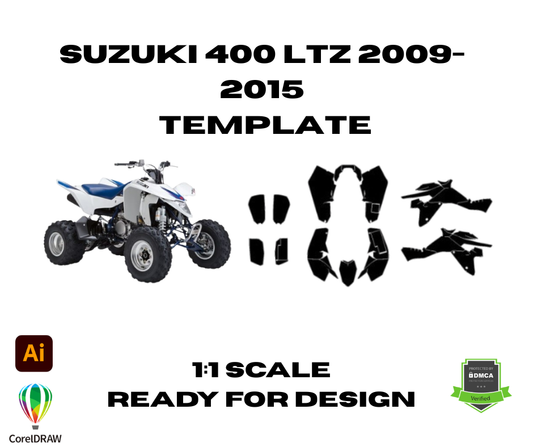 Suzuki 400 LTZ 2009-2015 Template