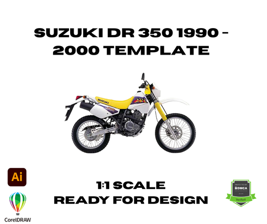 Suzuki DR 350 1990 -  2000 Template
