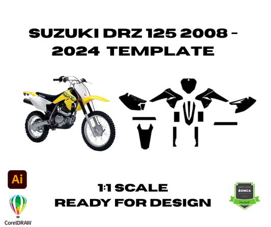 Suzuki DRZ 125 2008 - 2024  Template